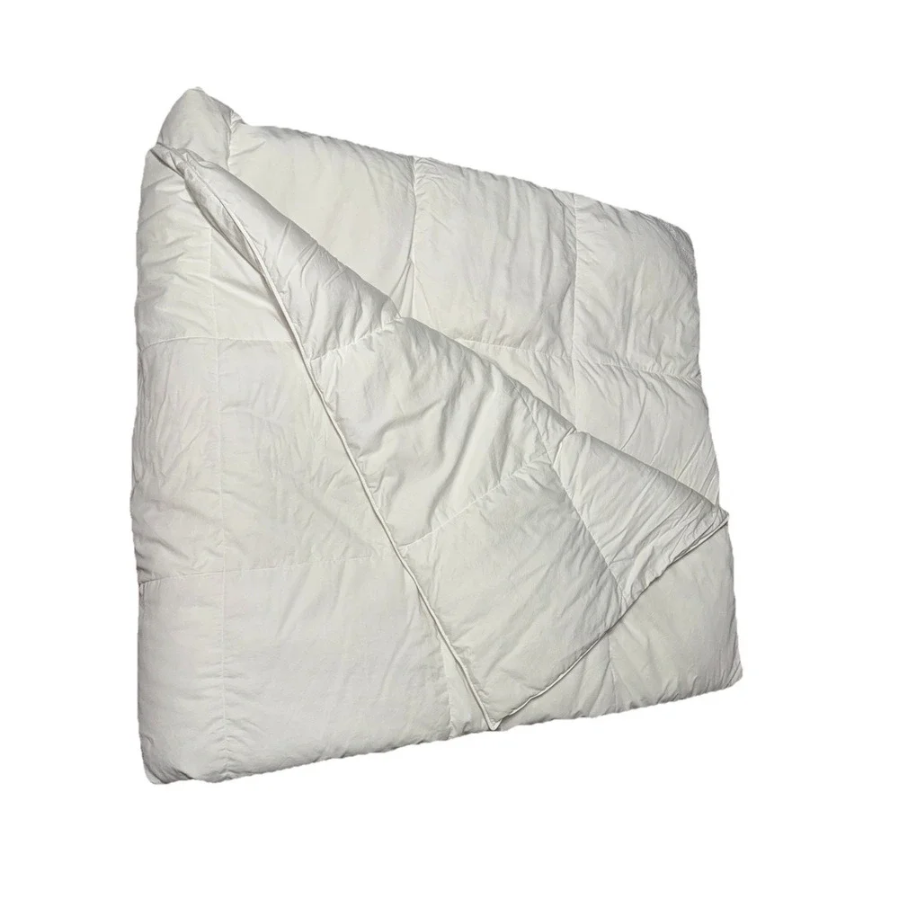 Charter Club White Chambered Queen Down Comforter Feather Bedding Luxury 102x90